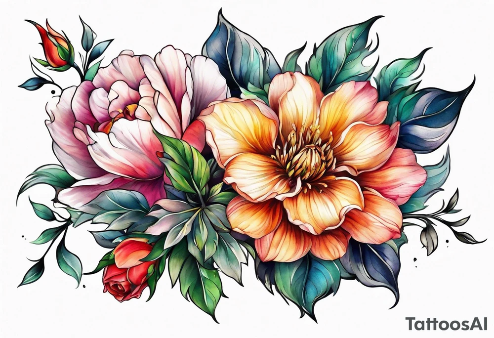 Flower tattoo idea