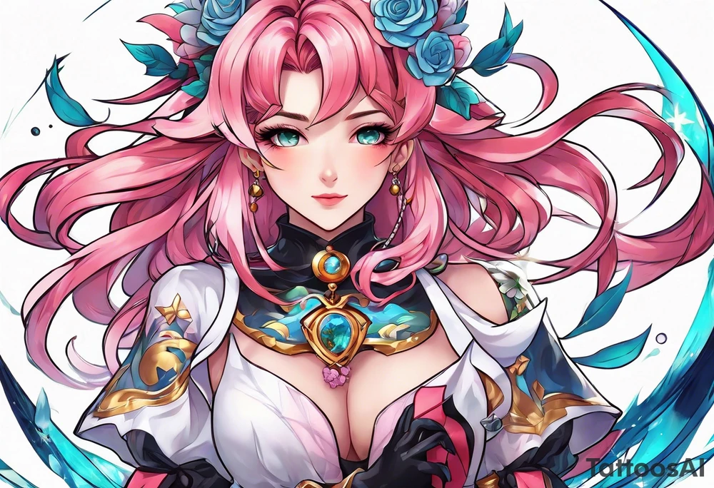 Magical girl anime sexy tattoo idea