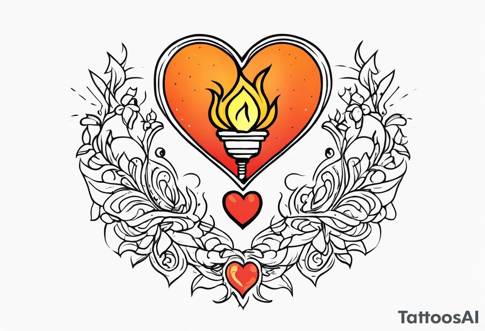 Mom Dad
Herz
Feuer 

Tor
Kerze tattoo idea