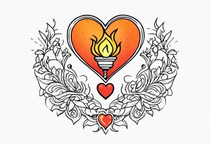 Mom Dad
Herz
Feuer 

Tor
Kerze tattoo idea