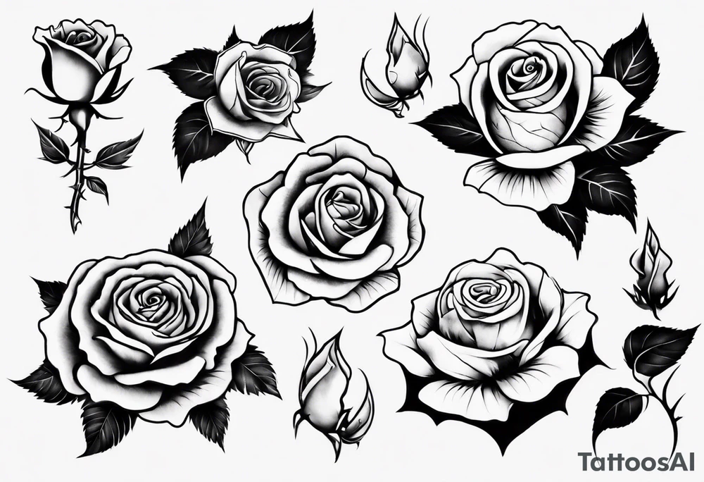 rose tattoo idea