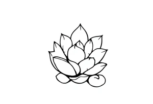 Cute succulent tattoo idea