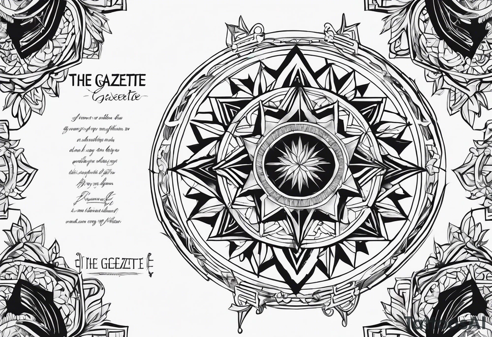 the gazette lyrics tattoo idea
