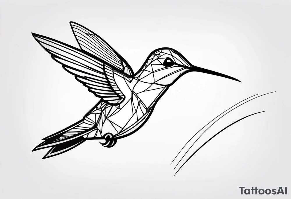 Hummingbird Flight tattoo idea