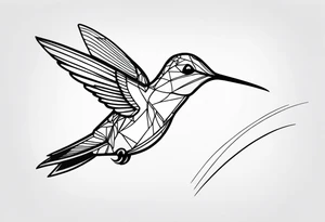 Hummingbird Flight tattoo idea