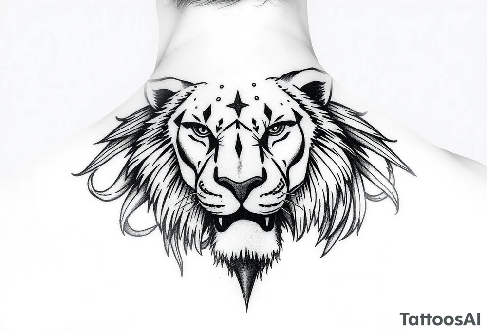Leo who is hurt and trying to recover from addiction tattoo idea