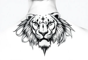 Leo who is hurt and trying to recover from addiction tattoo idea