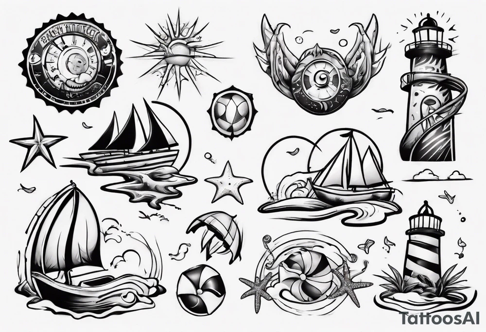 beach tattoo idea