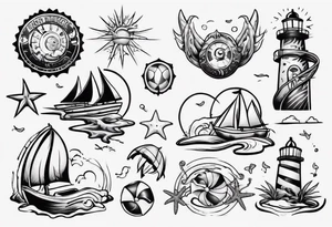 beach tattoo idea