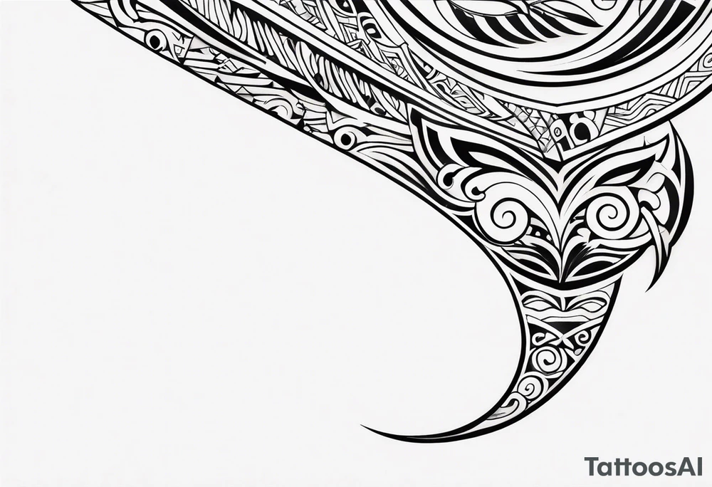 Polynesian maori hook tattoo tattoo idea