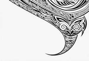 Polynesian maori hook tattoo tattoo idea