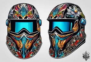 Welding helmet tattoo idea