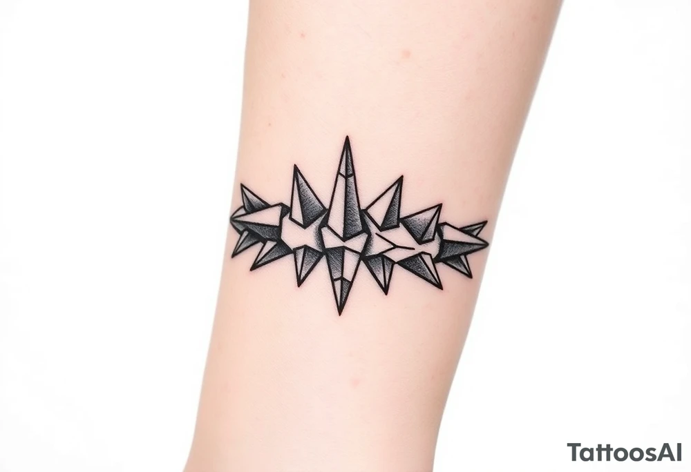 Spike armband tattoo idea