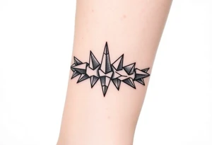 Spike armband tattoo idea