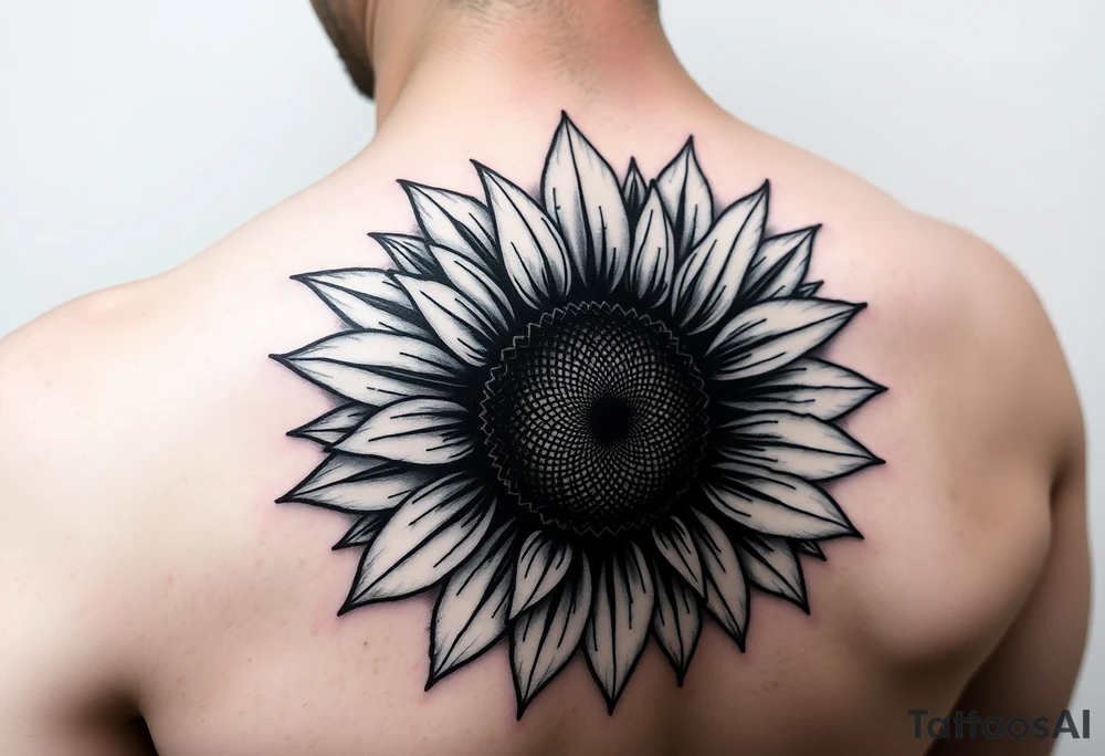 Sunflower tattoo idea