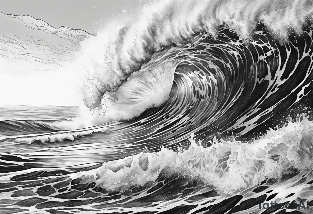 ocean tattoo idea