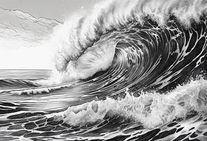 ocean tattoo idea