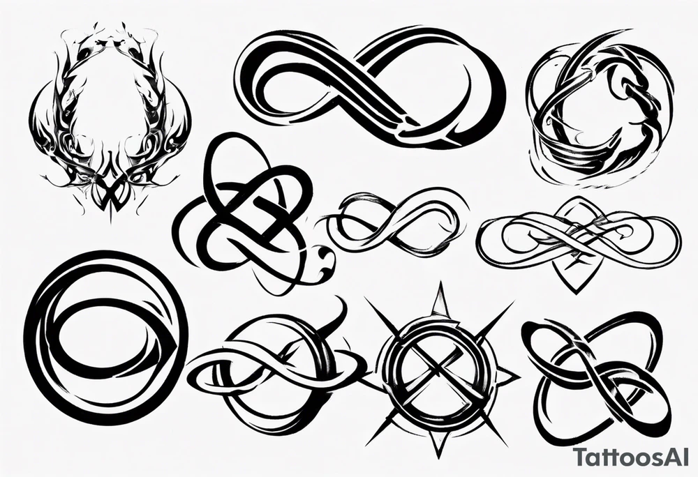 simple infinity loop tattoo idea