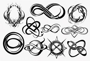 simple infinity loop tattoo idea
