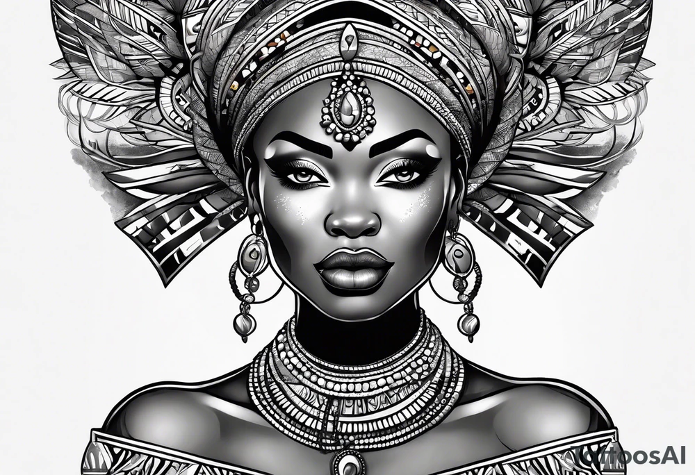 African art tattoo idea