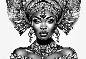 African art tattoo idea