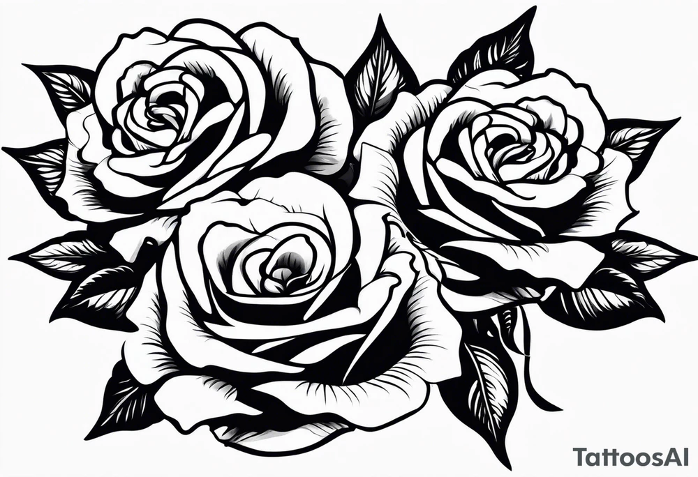 Three roses tattoo idea