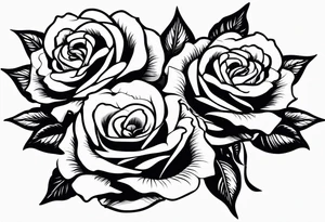 Three roses tattoo idea