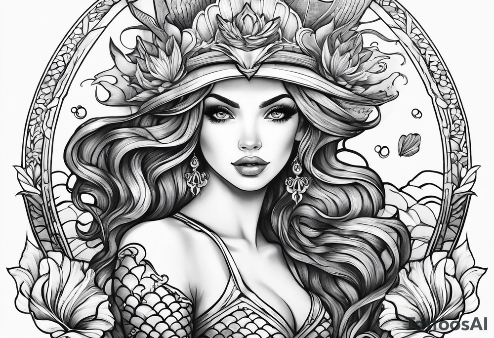 mermaid tattoo idea