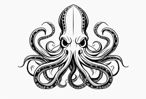 kraken with tentacles tattoo idea