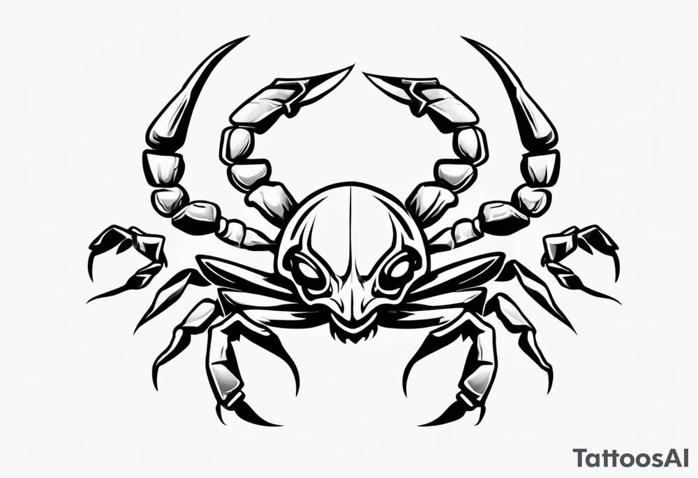 scorpion graduating in 2023 for game development and game design. Make it cute tattoo idea