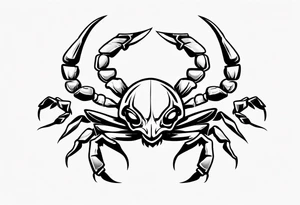 scorpion graduating in 2023 for game development and game design. Make it cute tattoo idea