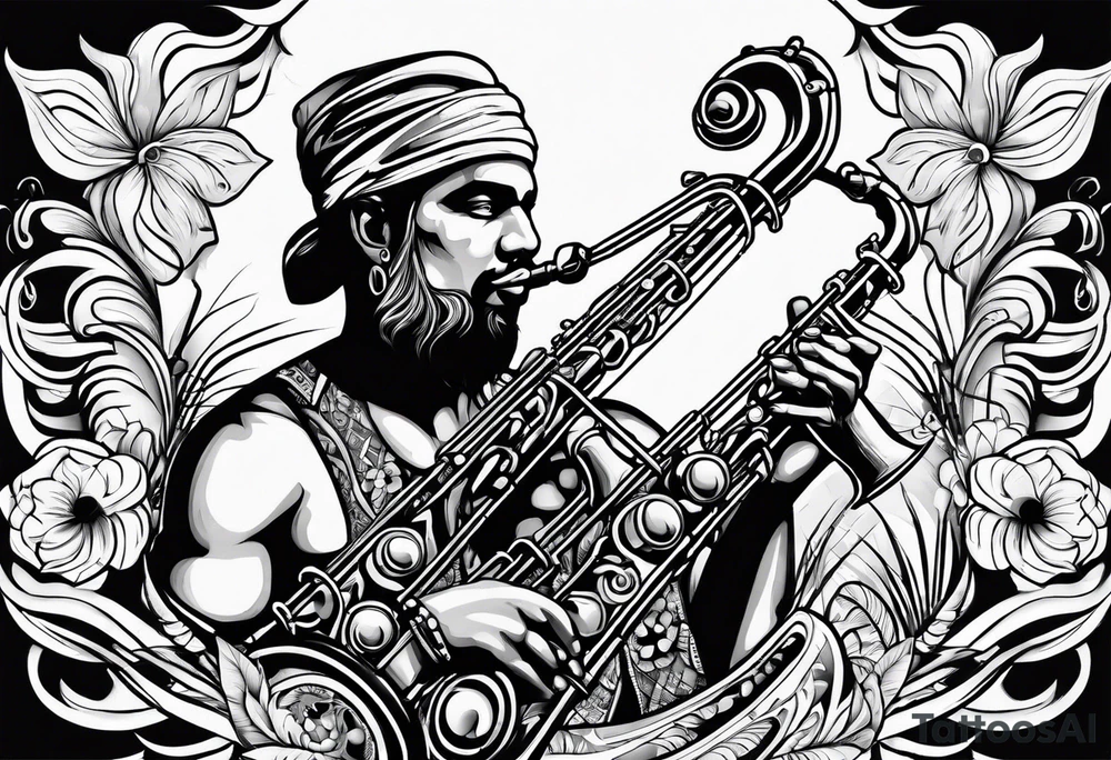 oceano saxo tattoo idea