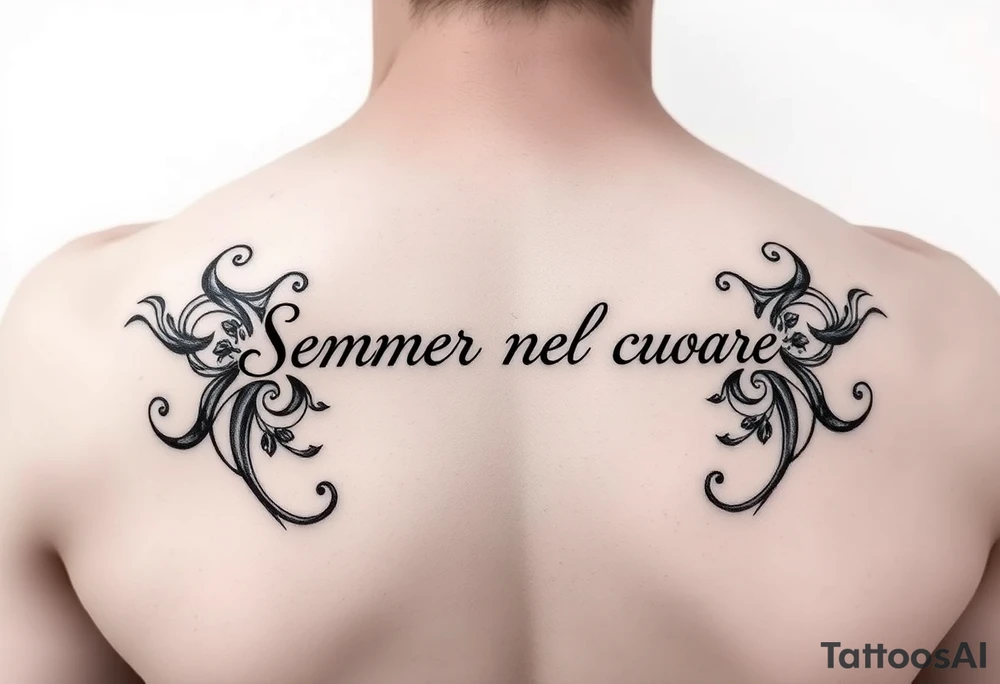 Sempre nel mio cuore tattoo idea