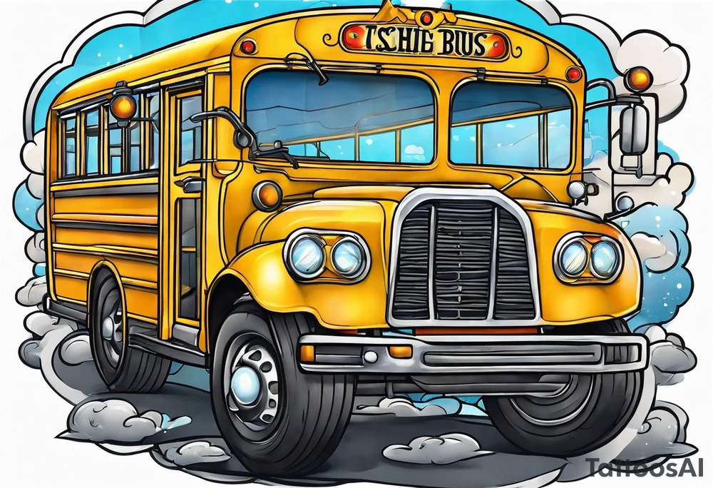 magic school bus tattoo idea