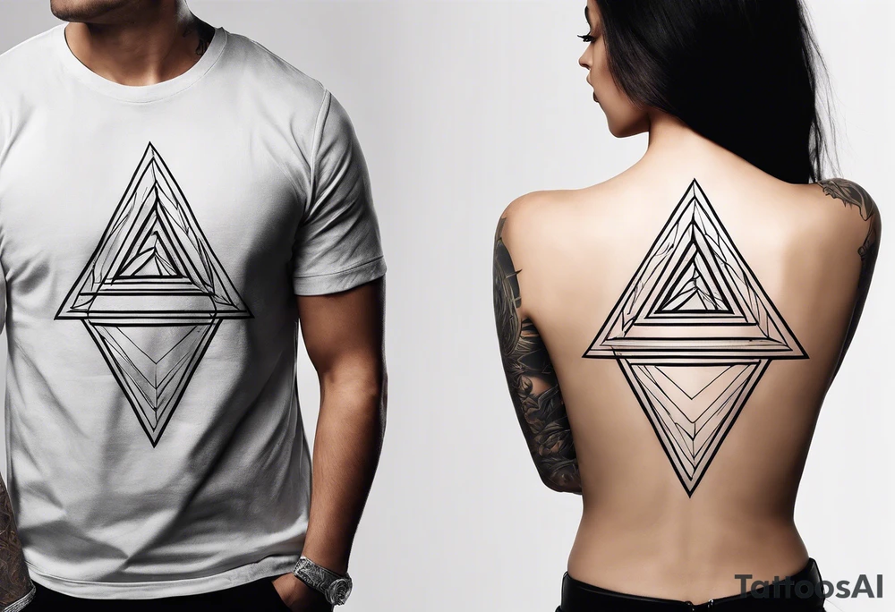 A triangle with nothing inside of it very simple tattoo idea A triangle with nothing inside of it very simple tattoo idea