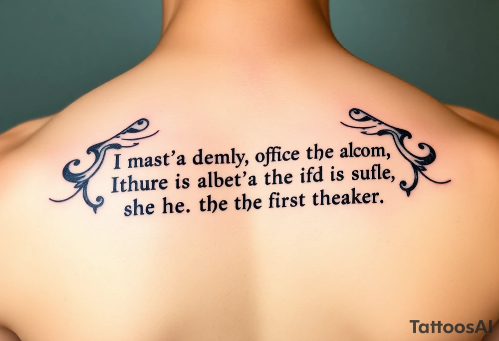 Quotes tattoo idea