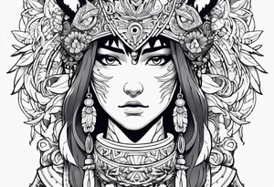 princess mononoke great spirit tattoo idea