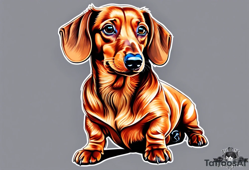 Dachshund tattoo idea