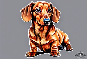 Dachshund tattoo idea