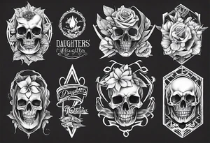 Daughters name tattoo idea