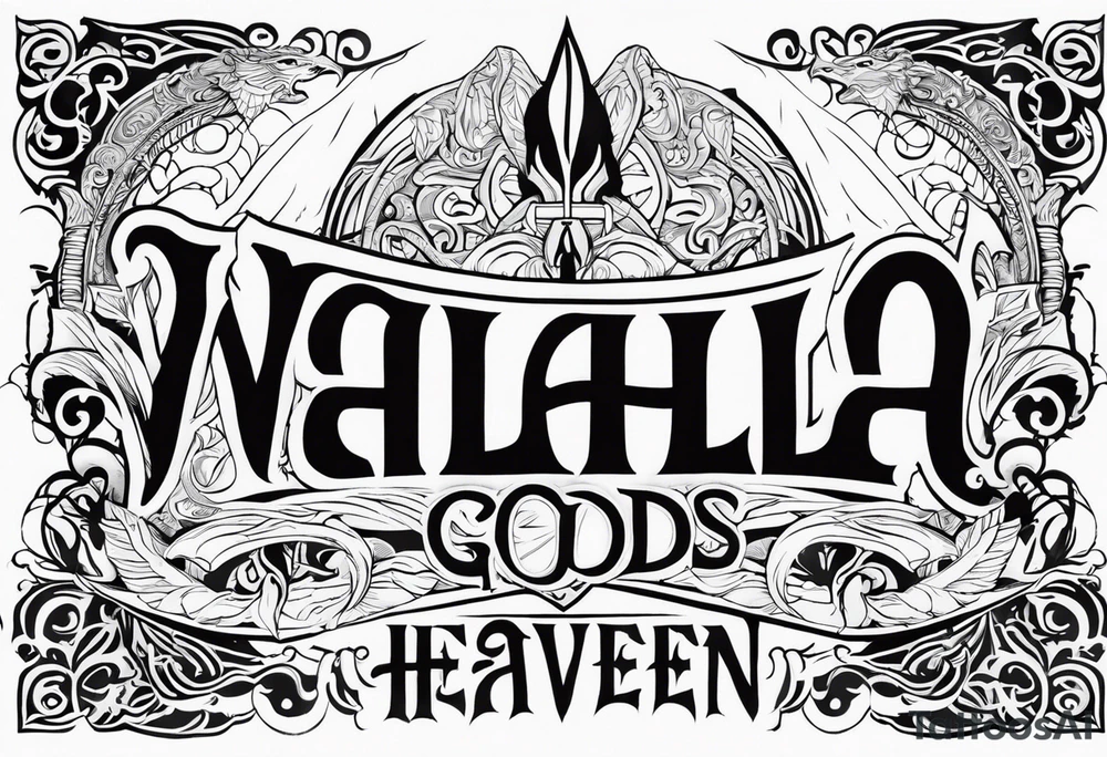 Valhalla heaven gods tattoo idea