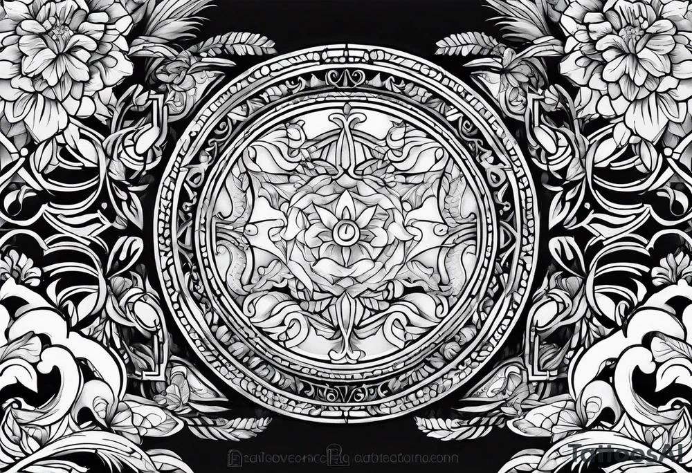 Horizontal Band tattoo idea