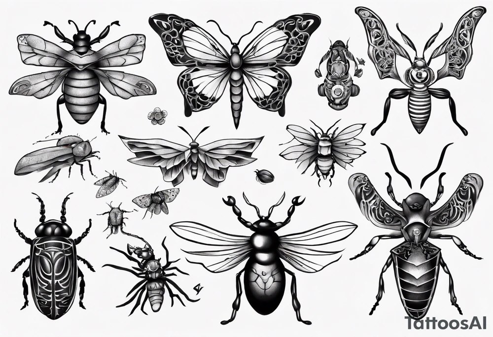 Insects tattoo idea