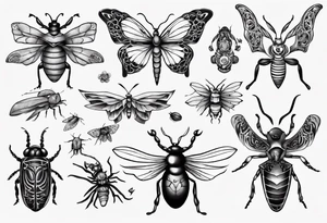 Insects tattoo idea