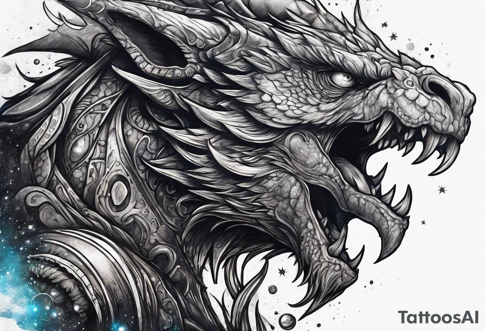 Space monster tattoo idea