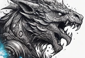 Space monster tattoo idea