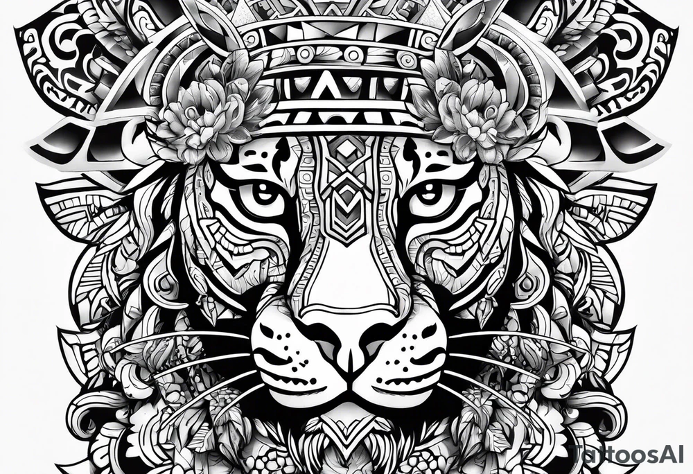 aztec jaguar warrior tattoo idea