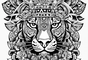 aztec jaguar warrior tattoo idea