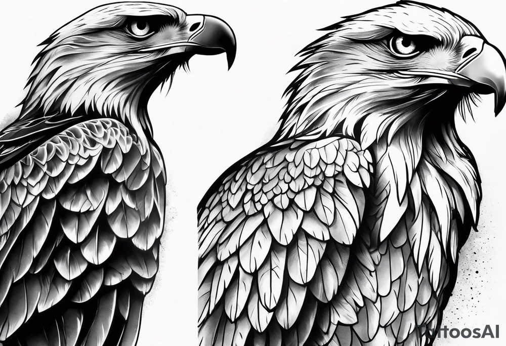 Bold eagle perched on branch forearm tattoo tattoo idea