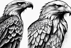 Bold eagle perched on branch forearm tattoo tattoo idea